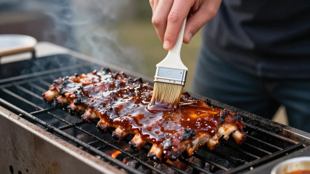 How to Make Mouthwatering Classic BBQ Ribs: Fall-Off-The-Bone Goodness - Step 7: Baste Ribs with Sauce 1