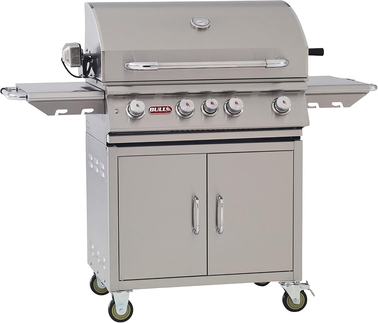 Grill Like Pros with the Bull Angus 30-Inch on cart