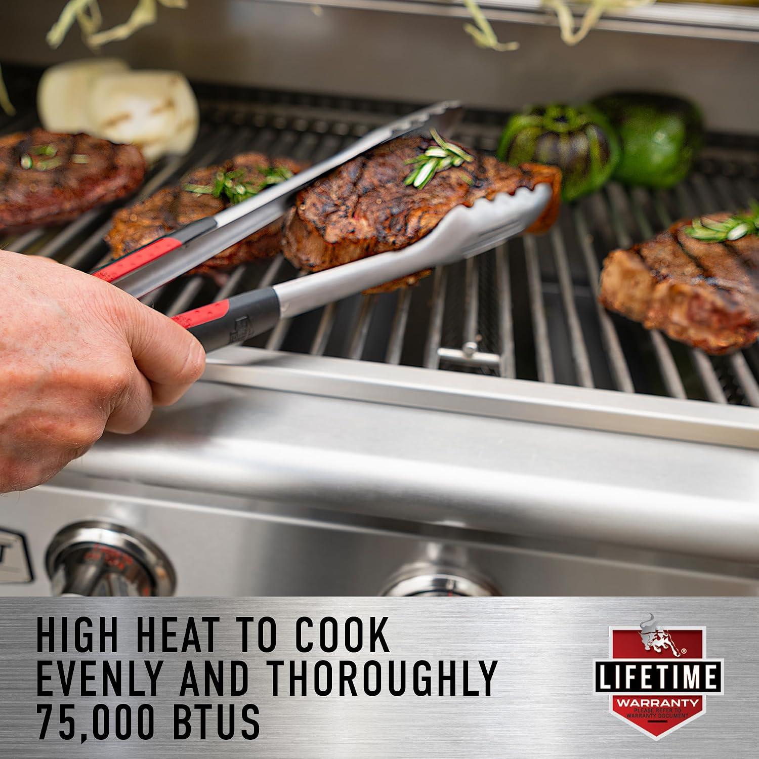Grill Like Pros with the Bull Angus 30-Inch on Cart