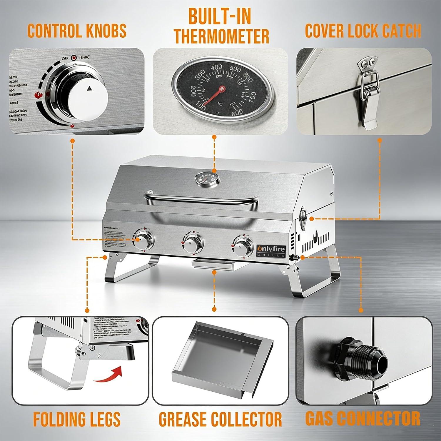 Grill It Up: Our Take on the ONLYFIRE 3-Burner BBQ