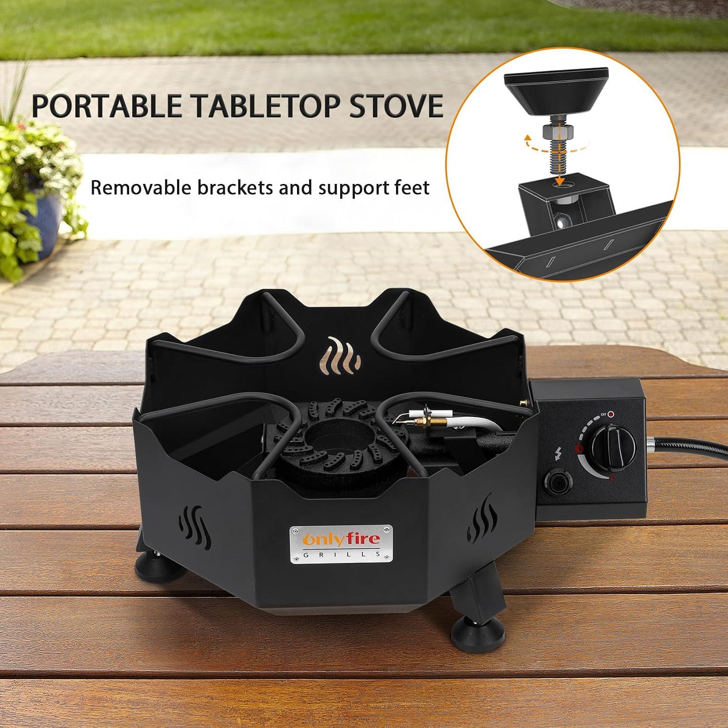 Our Outdoor Cooking Adventure with ONLYFIRE's Wok Burner