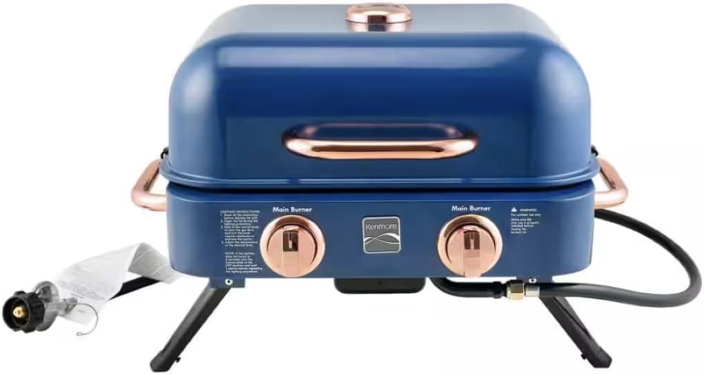 Fire Up Fun: Our Retro Blue Grill ⁣for Every Adventure!