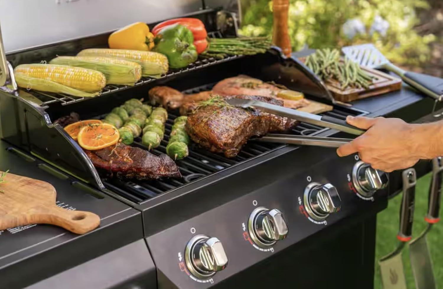 sizzling Summers: Cooking with Our 4-burner Gas grill