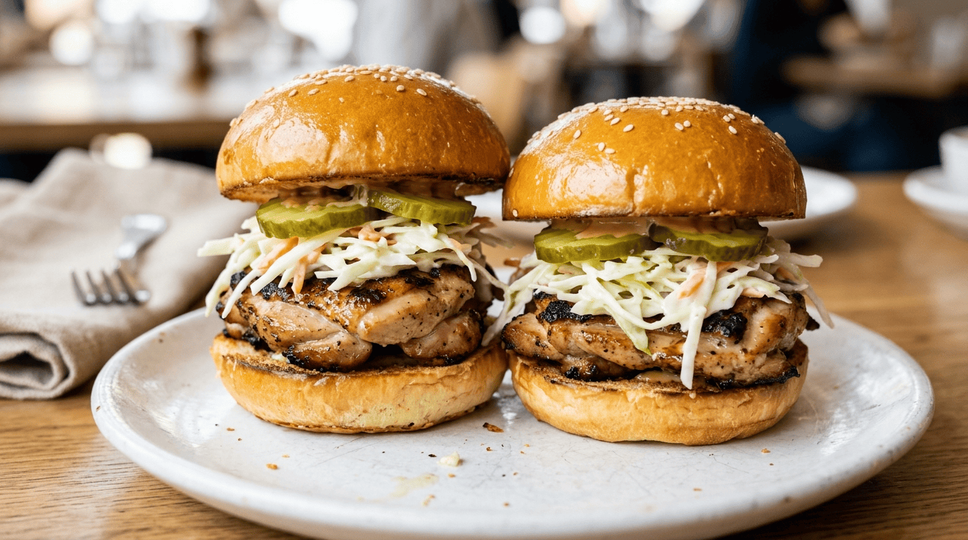 Grilled Chicken Sliders Recipe – Juicy BBQ Mini Sandwiches