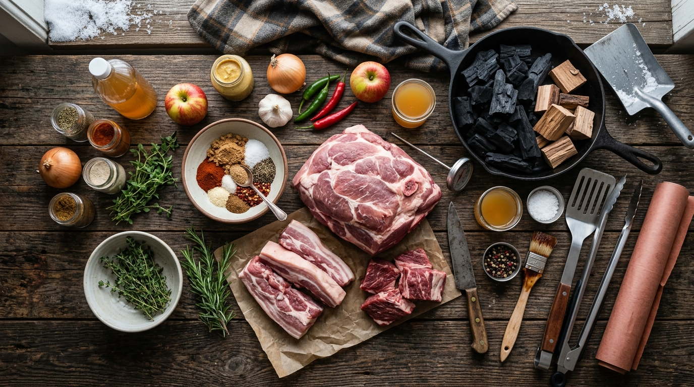 Smoking Meat in Winter: Cold Weather BBQ Guide ingredients