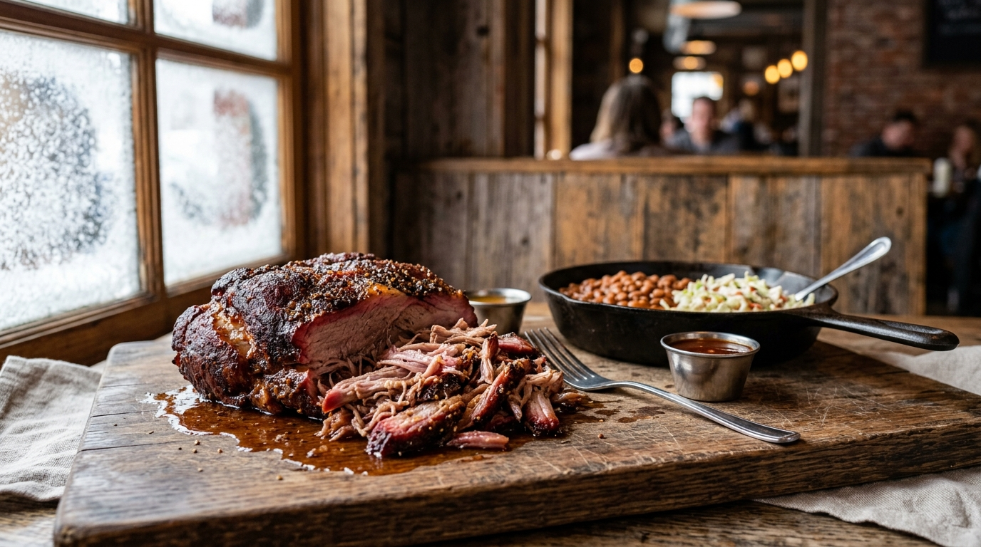 Smoking Meat in Winter: Cold Weather BBQ Guide plated
